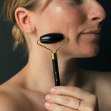 Wylys Black Obsidian Gua Sha + Face Roller Set