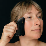 Wylys Black Obsidian Gua Sha + Face Roller Set