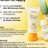 Anua Zero-cast Moisturizing Finish Sunscreen