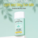 Etude Sunprise Mild Airy Finish Sun Milk SPF50+ PA++++