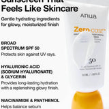 Anua Zero-cast Moisturizing Finish Sunscreen